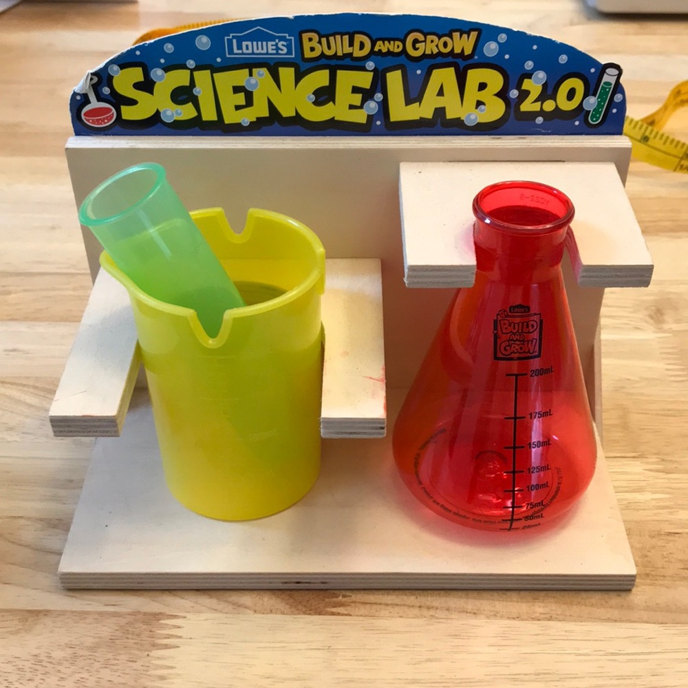 🍀2 for $10 Sale☘️Wooden science lab kit by Lowe’s , as shown , etc